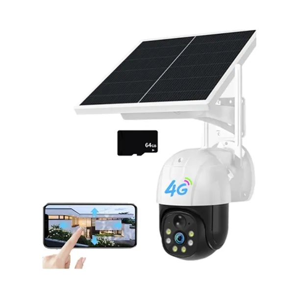 KAMERA OBROTOWA ZEWNĘTRZNA SOLARNA NA KARTĘ SIM 4G LTE MONITORING
