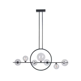 lampa-sufitowa-wiszaca-nad-stol-do-jadalni-czarna-7-kul-szklanych