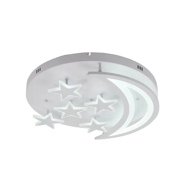 Lampa Sufitowa Dziecięca LED Księżyc Gwiazdy Pilot
