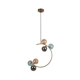 lampa-sufitowa-nowoczesna-wiszaca-zlota-6-kul-szklane-wielokolorowe