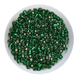 ra472-koraliki-szklane-drobne-seeds-okragle-rokail-4mm-20g-zielone-lined