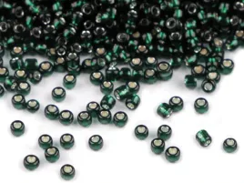 ra498-koraliki-szklane-drobne-seeds-okragle-rokail-2mm-20g-c-zielone-lined