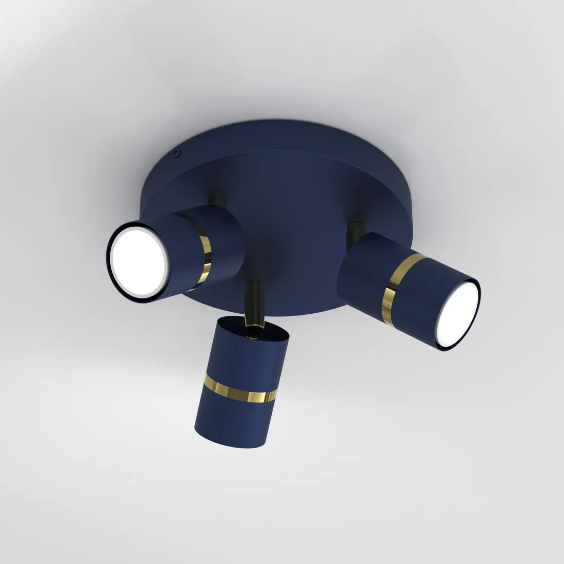 lampa-sufitowa-plafon-led-regulowane-3x-gu10-granatowa-zlota-stan-nowy