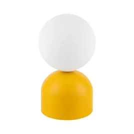 zolta-ochra-lampka-nocna-stolowa-tk-lighting-miki-kulka-biala-g9