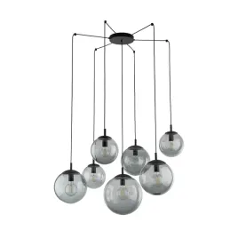 kaskada-wiszacy-pajak-grafitowe-kloszami-kule-na-kablach-tk-lighting-esme