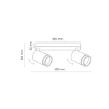 biala-listwa-reflektory-tk-lighting-jet-white-2-gu10-glebokosc-produktu-15-cm