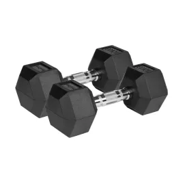 hantle-zeliwne-gumowane-hex-2x10kg-rebel-hexagonalne-zestaw-20kg-solidne