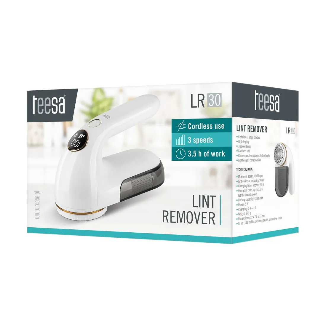 bezprzewodowa-golarka-do-ubran-teesa-lr30-stan-nowy
