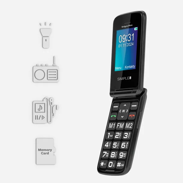 telefon-gsm-dla-seniora-krugerandmatz-simple-931-transmisja-danych-4g-lte