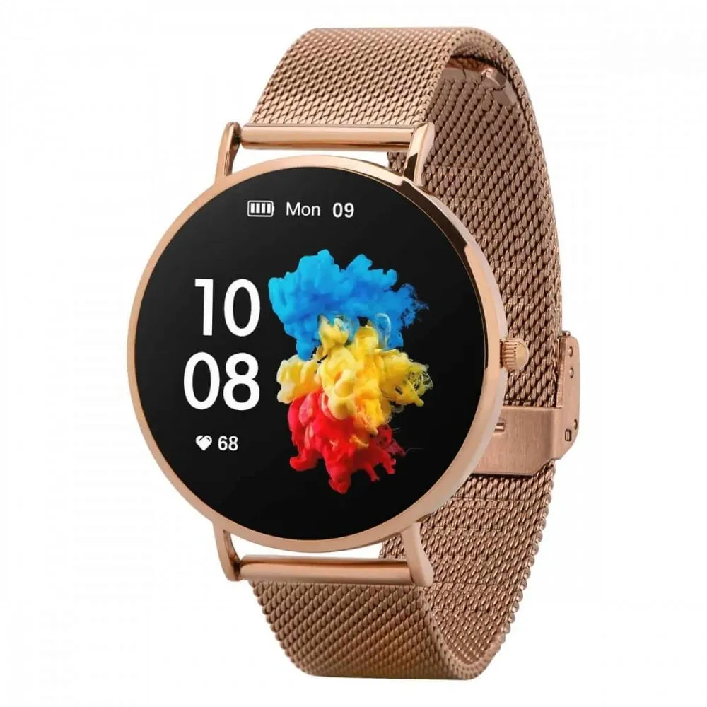 smartwatch-verona-zloty-stalowy