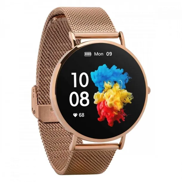 smartwatch-verona-zloty-stalowy-material-paska-stal