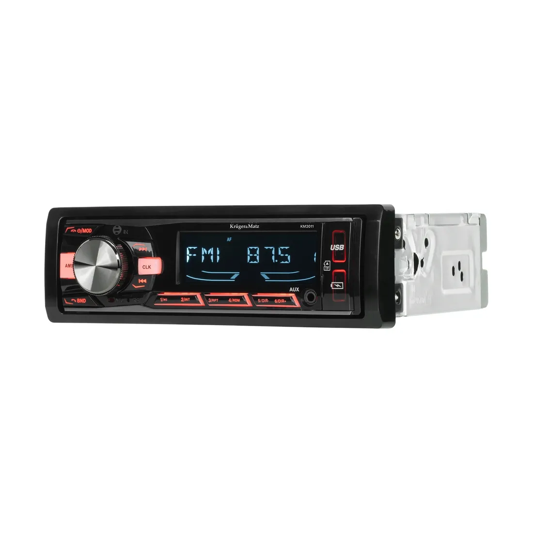 radio-samochodowe-bluetooth-krugerandmatz-1-din-usb-aux-pilot-microsd-stan-nowy