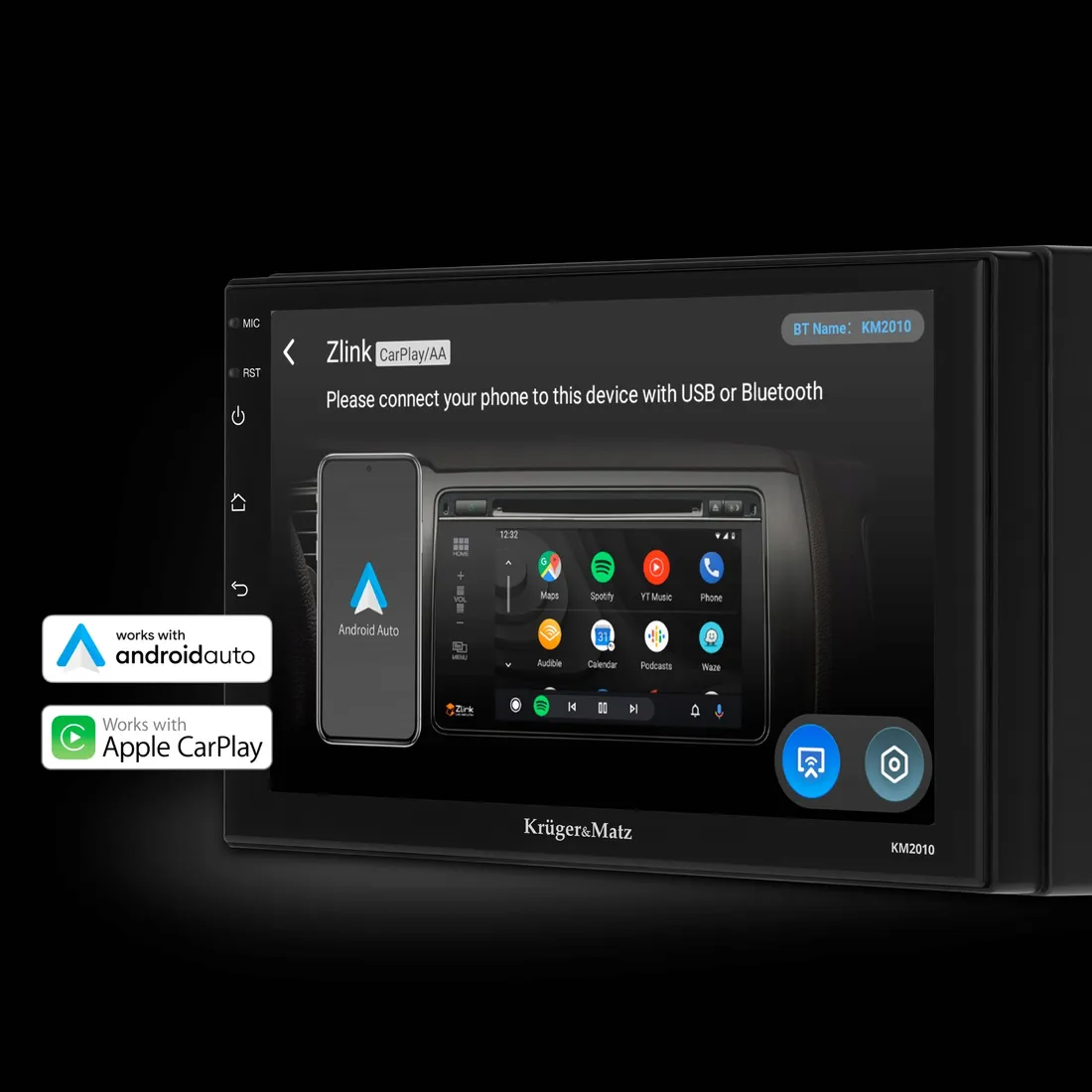radio-samochodowe-krugerandmatz-carplay-androidauto-7-2din-bluetooth-usb-aux-stan-nowy