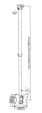 uchwyt-lcd-sufitowy-czarny-standard-vesa-75-x-75-100-x-100-200-x-200