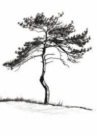 plakat-25x35cm-samotna-sosna