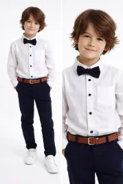 elegancki-komplet-134-koszula-spodnie-mucha-pasek-garnitur-chlopiecy