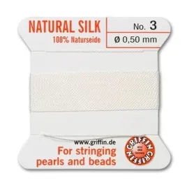 griffin-nic-jedwabna-z-igla-100percent-natural-silk-0-5mm-2m-white