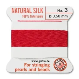 griffin-nic-jedwabna-z-igla-100percent-natural-silk-0-5mm-2m-red