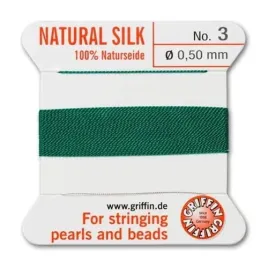 griffin-nic-jedwabna-z-igla-100percent-natural-silk-0-5mm-2m-green