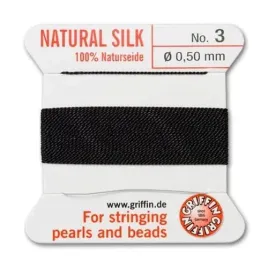 griffin-nic-jedwabna-z-igla-100percent-natural-silk-0-5mm-2m-black