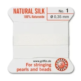 griffin-nic-jedwabna-z-igla-100percent-natural-silk-0-35mm-2m-white