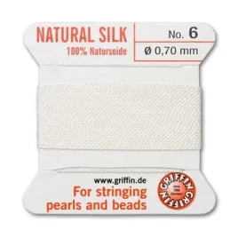 griffin-nic-jedwabna-z-igla-100percent-natural-silk-0-7mm-2m-white