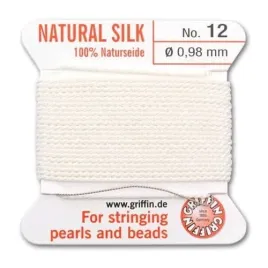 griffin-nic-jedwabna-z-igla-100percent-natural-silk-0-98mm-2m-white
