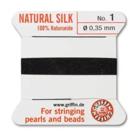 griffin-nic-jedwabna-z-igla-100percent-natural-silk-0-35mm-2m-black