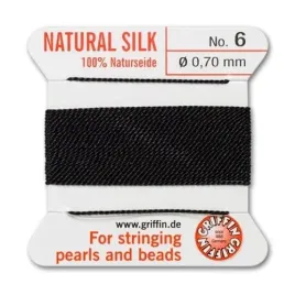 griffin-nic-jedwabna-z-igla-100percent-natural-silk-0-7mm-2m-black