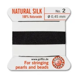 griffin-nic-jedwabna-z-igla-100percent-natural-silk-0-45mm-2m-black