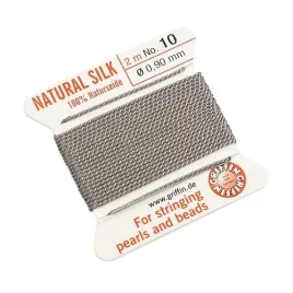 griffin-nic-jedwabna-z-igla-100percent-natural-silk-0-9mm-2m-grey