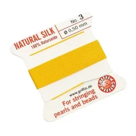 griffin-nic-jedwabna-z-igla-100percent-natural-silk-0-5mm-2m-yellow
