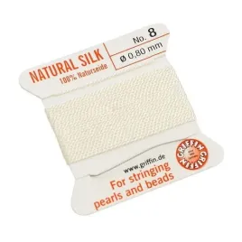 griffin-nic-jedwabna-z-igla-100percent-natural-silk-0-8mm-2m-white