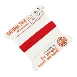 griffin-nic-jedwabna-z-igla-100percent-natural-silk-0-35mm-2m-red