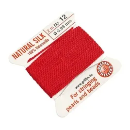 griffin-nic-jedwabna-z-igla-100percent-natural-silk-0-98mm-2m-red