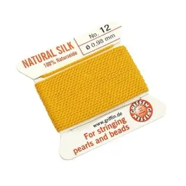 griffin-nic-jedwabna-z-igla-100percent-natural-silk-0-98mm-2m-amber