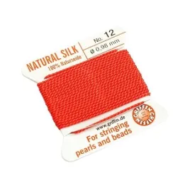 griffin-nic-jedwabna-z-igla-100percent-natural-silk-0-98mm-2m-coral