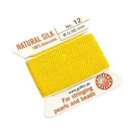 griffin-nic-jedwabna-z-igla-100percent-natural-silk-0-98mm-2m-yellow