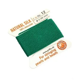 griffin-nic-jedwabna-z-igla-100percent-natural-silk-0-98mm-2m-green