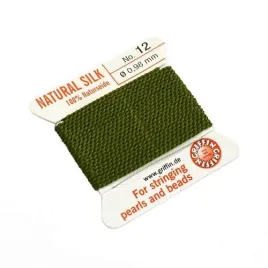 griffin-nic-jedwabna-z-igla-100percent-natural-silk-0-98mm-2m-olive