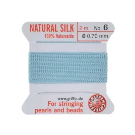 griffin-nic-jedwabna-z-igla-100percent-natural-silk-0-7mm-2m-turquoise