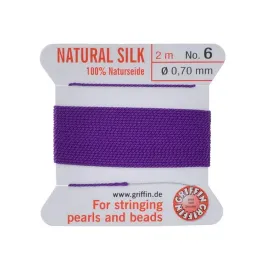 griffin-nic-jedwabna-z-igla-100percent-natural-silk-0-7mm-2m-amethyst
