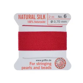 griffin-nic-jedwabna-z-igla-100percent-natural-silk-0-7mm-2m-red