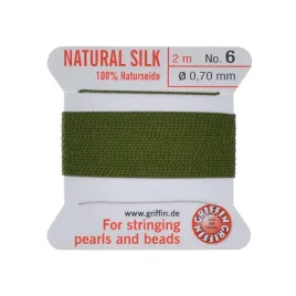 griffin-nic-jedwabna-z-igla-100percent-natural-silk-0-7mm-2m-olive