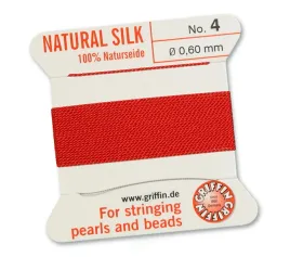 griffin-nic-jedwabna-z-igla-100percent-natural-silk-0-6mm-2m-red