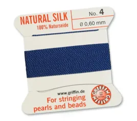 griffin-nic-jedwabna-z-igla-100percent-natural-silk-0-6mm-2m-dark-blue