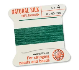 griffin-nic-jedwabna-z-igla-100percent-natural-silk-0-6mm-2m-green