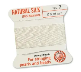 griffin-nic-jedwabna-z-igla-100percent-natural-silk-0-75mm-2m-white