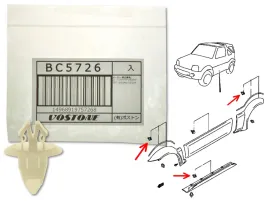 suzuki-jimny-98-spinka-klips-mocowanie-nakladki-blotnika-vostone-japan