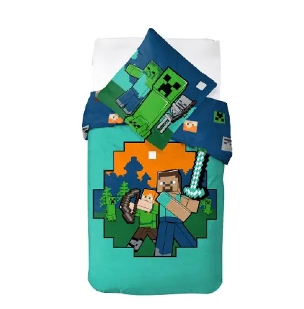 posciel-minecraft-steve-creeper-kilof-alex-tnt